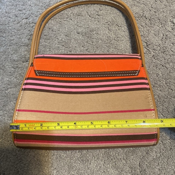 Kate Spade Small Canvas Striped Purse - Picture 7 of 12